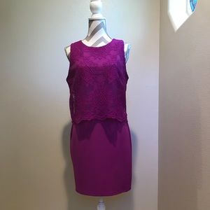 Magenta Gianni Bini lace dress